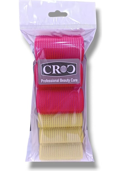 1209 Karma 6lı Mini Paket Bigudi Cırtlı Saç Bigudisi