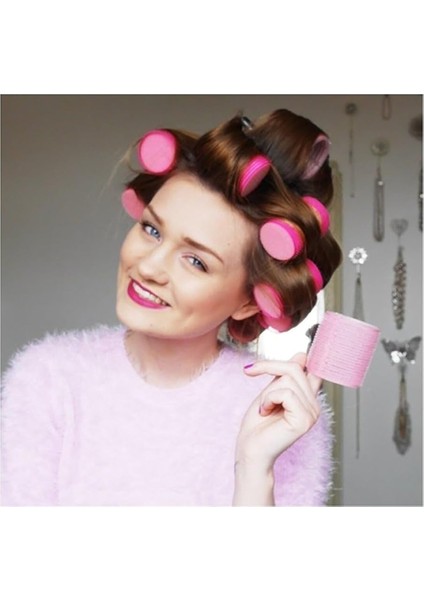 1209 Karma 6lı Mini Paket Bigudi Cırtlı Saç Bigudisi fırsatları
