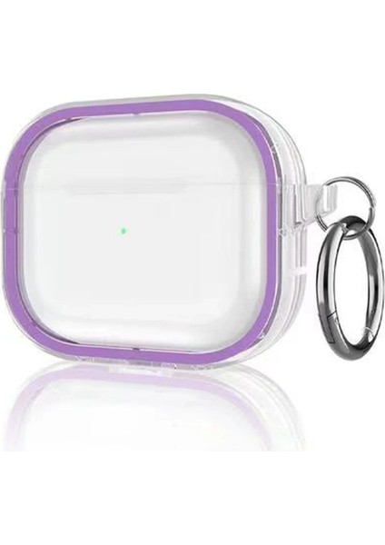 Zengezur Movenchy Airpods Pro 2 (2.nesil) Shiny Şeffaf Kılıf - Mor