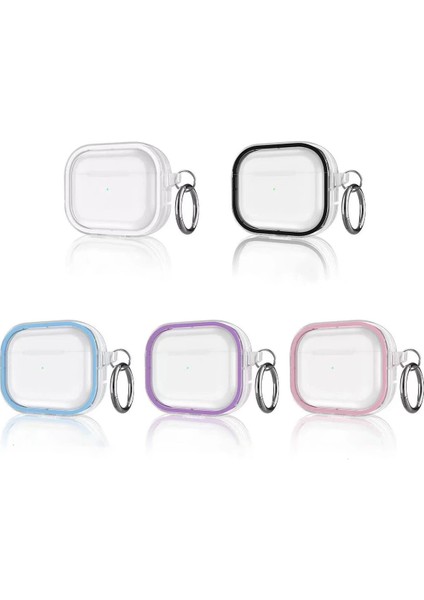 Zengezur Movenchy Airpods Pro 2 (2.nesil) Shiny Şeffaf Kılıf - Mor modelleri