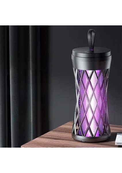 200M2 Etkili Uv Mor Işıklı Sivrisinek Öldürücü Sinek Kapanı Ev Yazlık Kamp Sivrisinek Kovucu