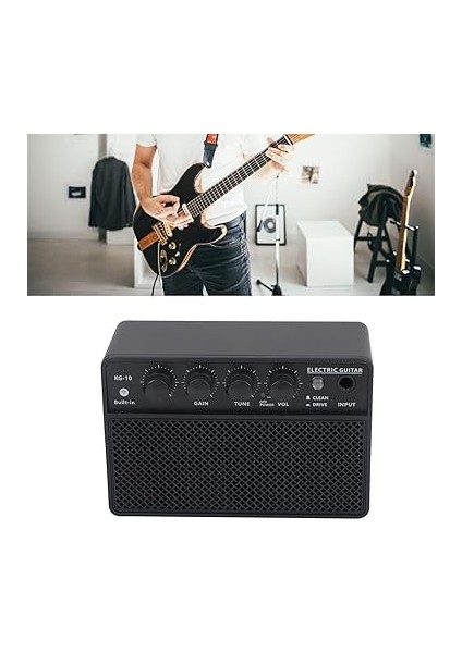 Gitar Amp Kiti Mini Taşınabilir Şarj Edilebilir Plastik 10W Günlük Uygulama Için modelleri