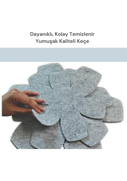 12'li Set Tava Tencere Koruyucu ve Düzenleyici Keçesi (Gri) indirimleri