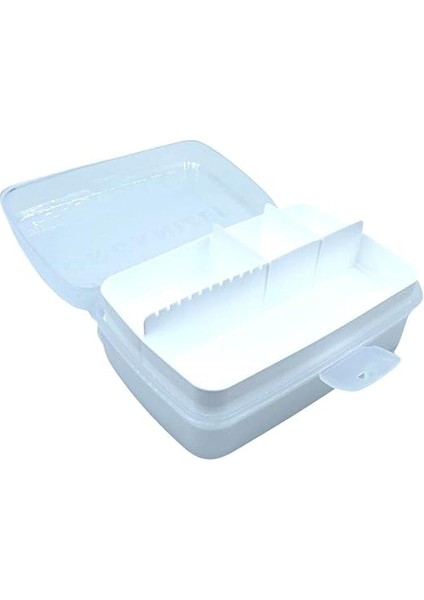 12 Bölmeli Çok Amaçlı Takı Toka Kutusu Dikiş Kutusu Kapaklı Organizer Saklama Kutusu Bölmeli Kutu (Pembe) fiyatları