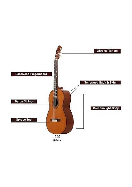 C40 Klasik Gitar indirimleri