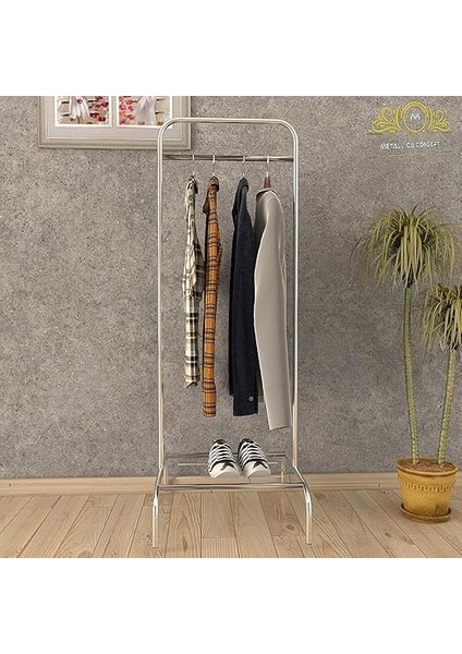 Krom Elbise Askısı Ayaklı Konfeksiyon Askısı fiyatları