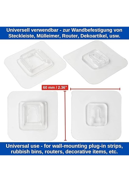 Yapışkanlı Çift Taraflı Kanca | 4 Çift | Iz Bırakmayan, Delik Açmayan, Çok Fonksiyonlu Banyo ve Mutfak Su Geçirmez Ev Duvar Askıları fiyatları