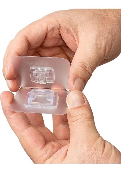 Yapışkanlı Çift Taraflı Kanca | 4 Çift | Iz Bırakmayan, Delik Açmayan, Çok Fonksiyonlu Banyo ve Mutfak Su Geçirmez Ev Duvar Askıları fırsatları