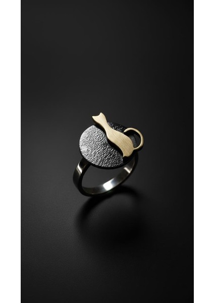 Gece ve Kedi Gümüş Yüzük