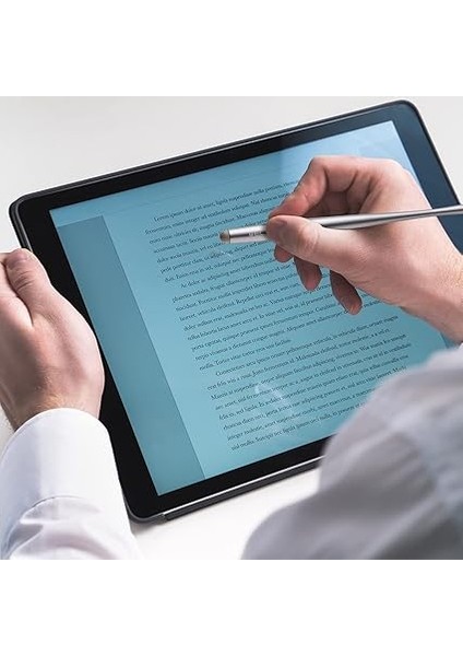 Kapasitif Stylus Kalemler Premium Metal Ince Combo Dokunmatik Ekran Tabletler Için 4 Yedek Nanofiber Uçlu 2 Adet Asus/lenovo/surface/samsung Galaxy Note/iphone/ipad/lg ve Daha Fazlası indirimleri