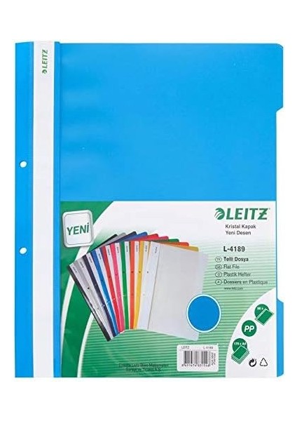 Telli Dosya Plastik Mavi 50'li L-4189 modelleri