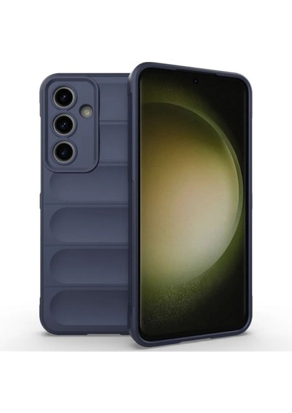 Samsung Galaxy A17 Uyumlu Silikon Kılıf - Kamera Korumalı Esnek Yeni Nesil Airbag Kapak - Lacivert