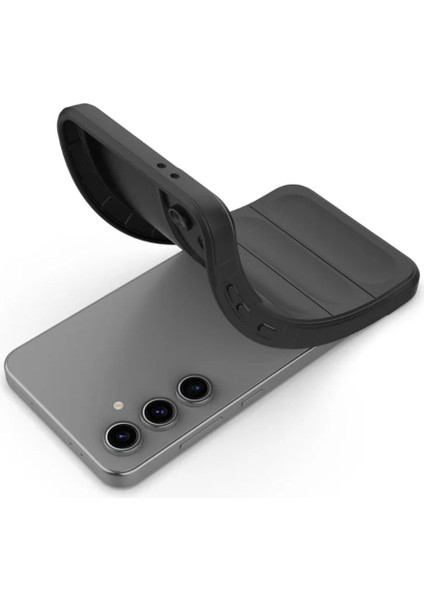 Samsung Galaxy S25 Fe Uyumlu Silikon Kılıf - Kamera Korumalı Esnek Yeni Nesil Airbag Kapak - Yeşil modelleri