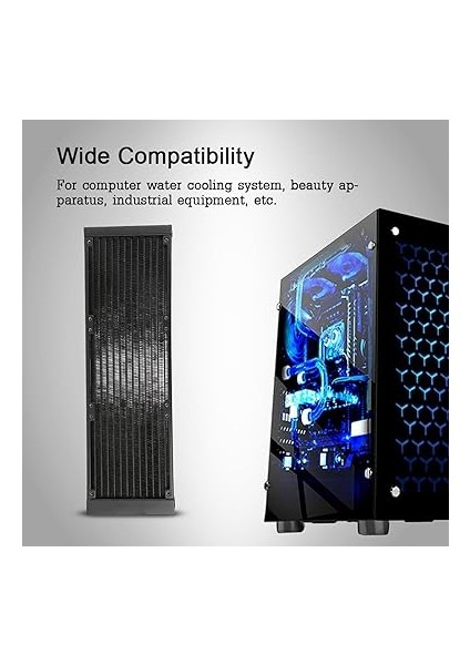 Bilgisayar Su Soğutma Sistemleri 12 Tüp Eşanjör G1/4 Iplik Su Ayırıcı Radyatör Bilgisayar Pc Cpu Için Su Soğutma Radyatörü Tüpü (360MM) fırsatları