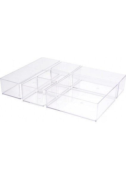 6 Parça Makyaj Takı Hobi Malzemesi Düzenleyici Organizer Kutu fiyatları