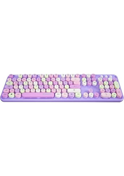 Everest Round KM-6282 Renkli Tuşlu Mor Kablosuz Q Multimedia Klavye + Mouse Set modelleri