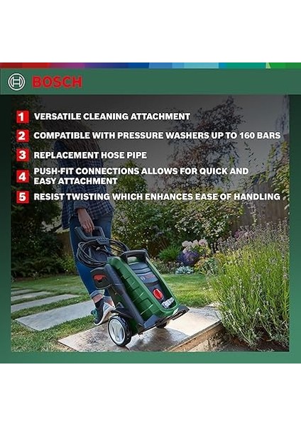 Home And Garden Yüksek Basınçlı Yıkamalar Için 6 Metre Hortum Uzatması (160 Bar'a Kadar Olan Makineler Için Uygundur) modelleri