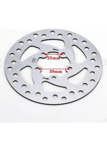 Fren Diski 120MM – 5 Delikli, Dayanıklı Metal, Xiaomi Pro, Pro2 ve Tüm 120MM Disk Kullanan Scooter Modellerine Uyumlu modelleri