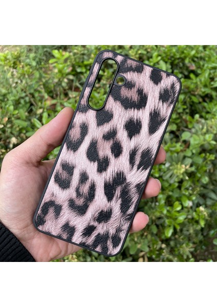 Samsung Galaxy A16 Kılıf Leopar Desenli Içi Kadife Kapak