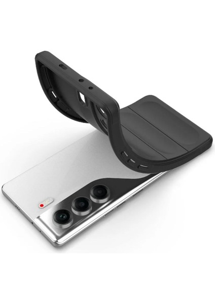 Tecno Camon 40 Pro 5g Cm7 Uyumlu Silikon Kılıf - Kamera Korumalı Esnek Yeni Nesil Airbag Kapak - Lacivert modelleri