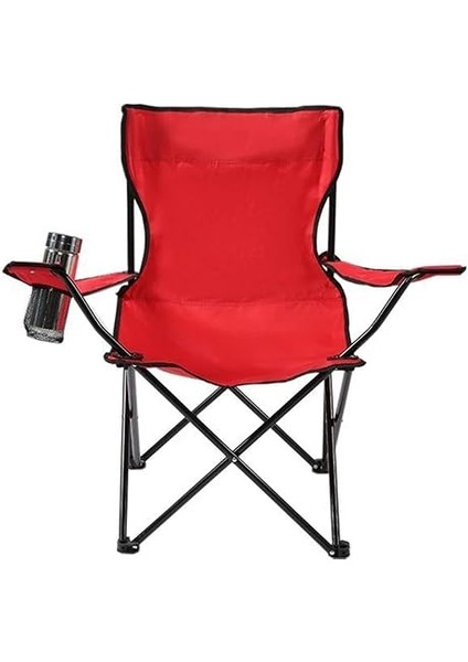 Katlanır Portatif Kamp Sandalyesi, Kırmızı, Tek Ebat modelleri