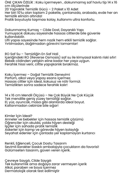 Dies Islak Mendil -Ro Saf Su & Dokunmamış Kumaşlı, 20 Yaprak Temizlik Keyfi Pembe 722209 fiyatları