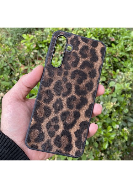 Samsung Galaxy A16 Kılıf Leopar Desenli Içi Kadife Kapak