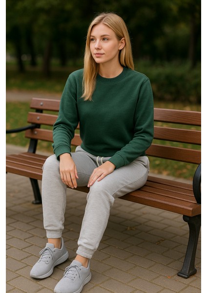 3iplik Şardonlu Kışlık Lastilkli Paça Kadın Eşofman Altı fiyatları