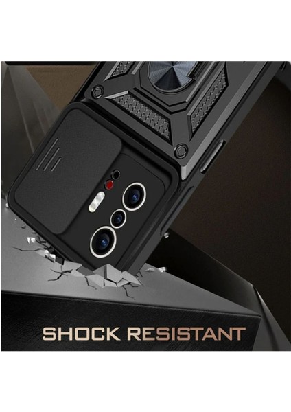 Xiaomi 11T Uyumlu Tank Kılıf Yüzüklü Standlı Extra Darbe Koruma Zırhlı Outdoor Kapak - Lacivert fiyatları
