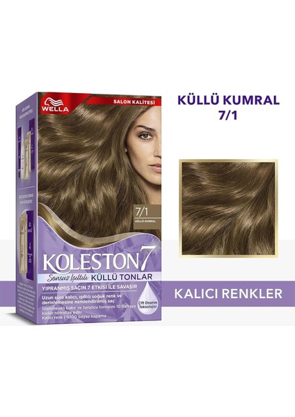 Kit 7-1 Küllü Kumral Saç Boyası fiyatları