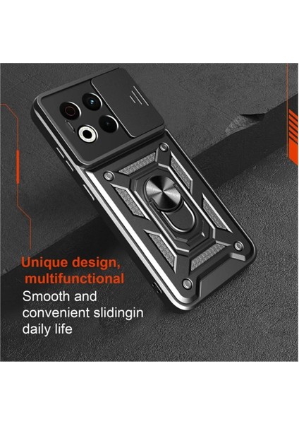 Tecno Spark 30 Pro Uyumlu Tank Kılıf Yüzüklü Standlı Extra Darbe Koruma Zırhlı Outdoor Kapak - Lacivert fırsatları