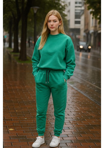 3iplik Şardonlu Kışlık Lastilkli Paça Kadın Eşofman Altı fiyatları