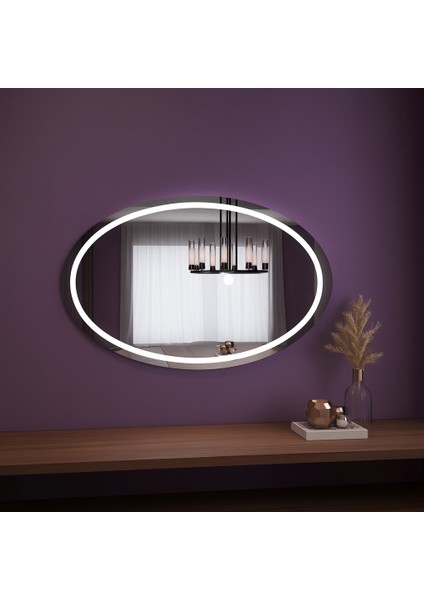 LED Işıklı Oval Ayna – Modern Dekoratif Banyo Aynası modelleri