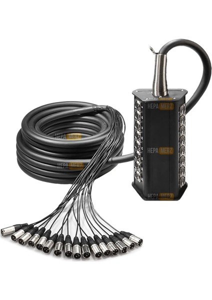 Merz STAGE-16C-20M 16 Kanal 20 Metre Multicore Kablolu Hazır Stage Box