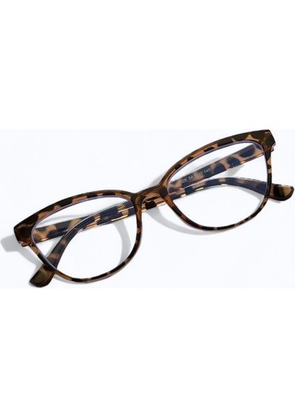 Cat Eye Leopar Siyah Bordo Blue Block Gözlük Optik Uyumlu Bilgisayar Tablet Ekran Koruyucu Gözlük