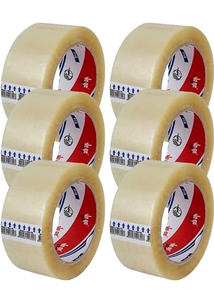 Koli Bandı 45X100 Şeffaf (Fil) En 45MM, Uzunluk Net 100 Metre, Basınca ve Gerilime Dayanıklıdır (6 Adet)