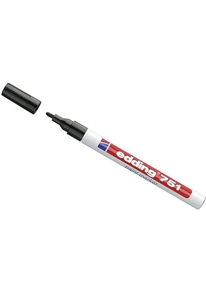 751 Boya Kalemi - Siyah - 1 Kalem - Yuvarlak Uç 1-2 mm fırsatları