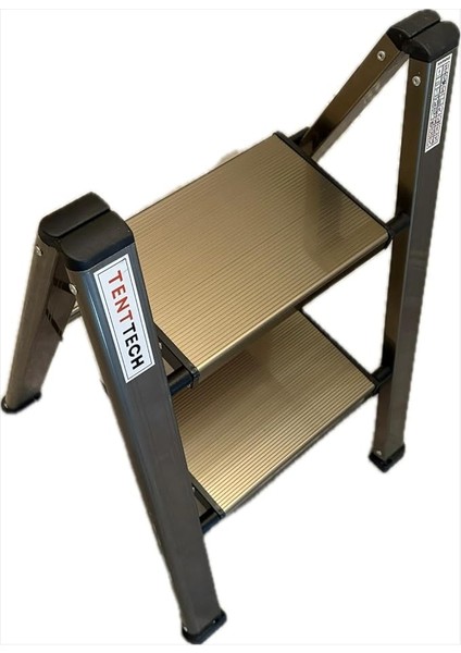 Basamaklı Alüminyum Katlanabilir Merdiven - Geniş Basamaklı - Tenttech