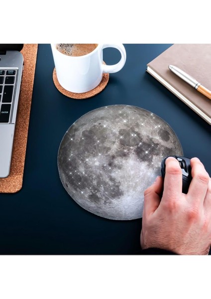 Dolunay Tasarımlı Hediye Mousepad - Mouse Pad - Fare Altlığı