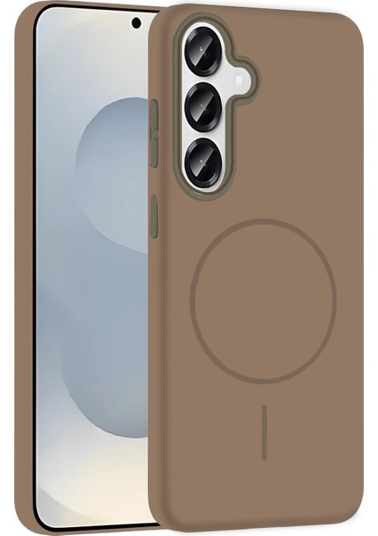 Sepetim Joko Samsung Galaxy S23 Fe Broş Magsafe Kapak - Çöl Titanyum