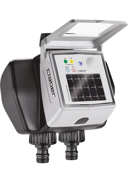 8498 Dual Myaquasolar, 2 Çıkışlı Otomatik Tımer-Sulama Zamanlayıcısı