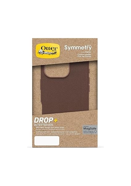 Symmetry Serisi Kaktüs Derisi Magsafe Kılıf iPhone 16 Pro Uyumlu, Darbeye ve Düşmeye Karşı Koruyucu Ince Koruyucu Kılıf, Kahverengi indirimleri
