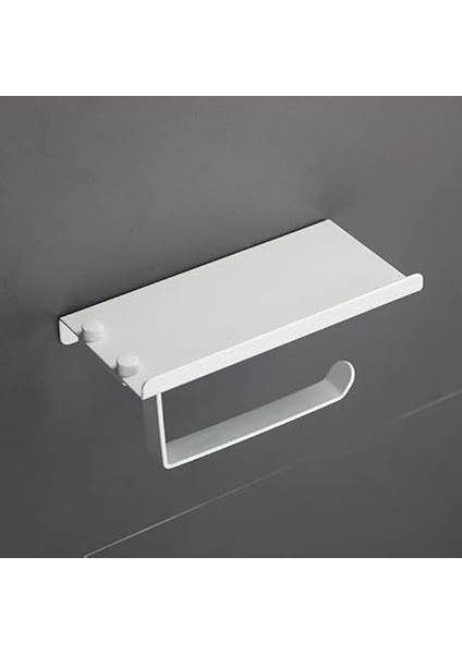 Banyo Telefon Raflı Tuvalet Kağıtlığı - Beyaz fiyatları