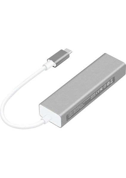 FC05 Type-C To 3 x 3.0 USB + RJ45 Lan Ethernet Çevirici MacBook Uyumlu modelleri
