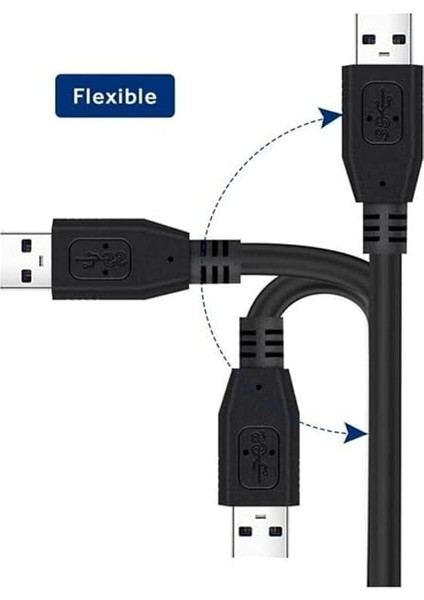 4531 USB Dişi Erkek Uzatma Kablosu 3 Metre, Siyah modelleri