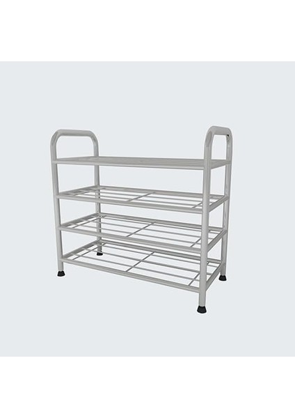 4 Katlı Ayakkabılık Düzenleyici Çok Amaçlı Raf Konsept Metal Raf Krom indirimleri