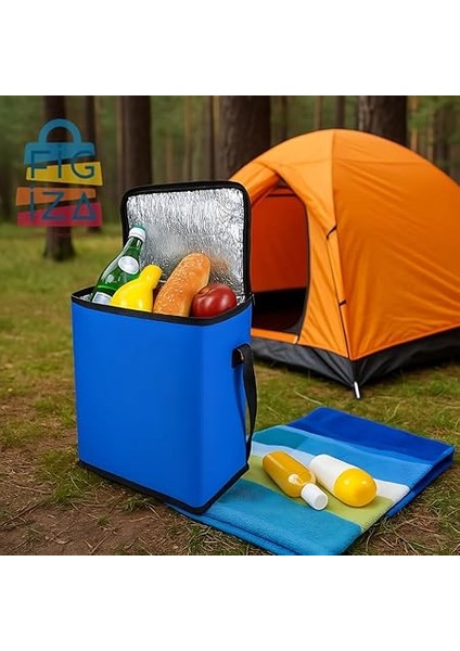 25 Litre Termal Soğutucu Piknik Çantası – Kamp, Plaj, Oto Buzluk ve Seyahat Için Serin Tutucu Termos Çanta, Hafif &amp; Taşınabilir (Mavi) fırsatları