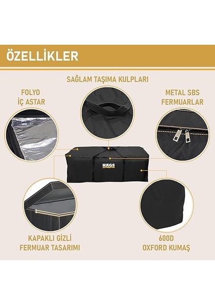 Bahçe Mobilya Yastığı, Minderi Saklama Çantası Büyük Boy Hurç, Yatak, Yorgan, Yastık Organizer, Düzenleyici, Depolama Hurcu, Çantası, Extra Büyük Battal Boy - 725 Lt Siyah fırsatları