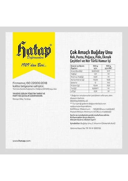 Değirmenleri Çok Amaçlı Un 5 kg fiyatları