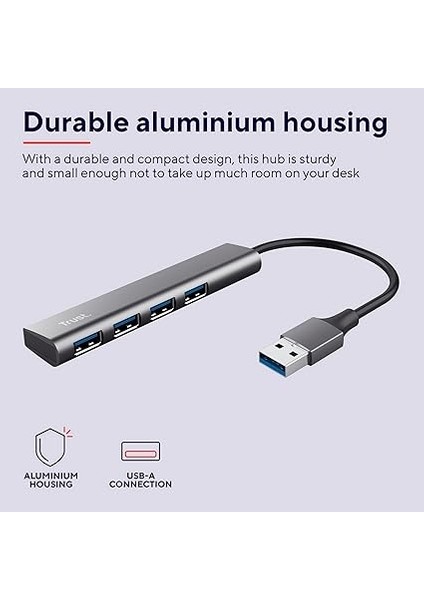 Halyx 4 Port USB Hub 3.2 - Tak Çalıştır, Küçük, Şık ve Güçlü, Kablo Uzunluğu: 10 Cm, Toplam Ağırlık :38 gr modelleri